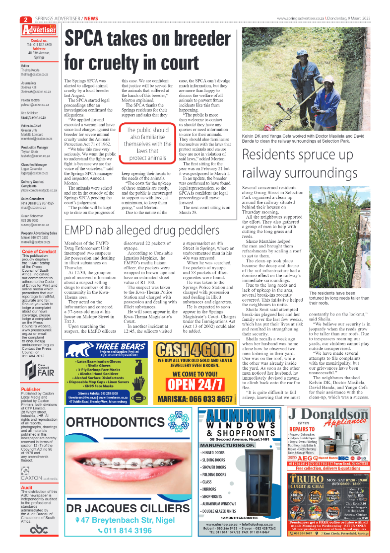 Springs Advertiser 9 March 2023 page 2