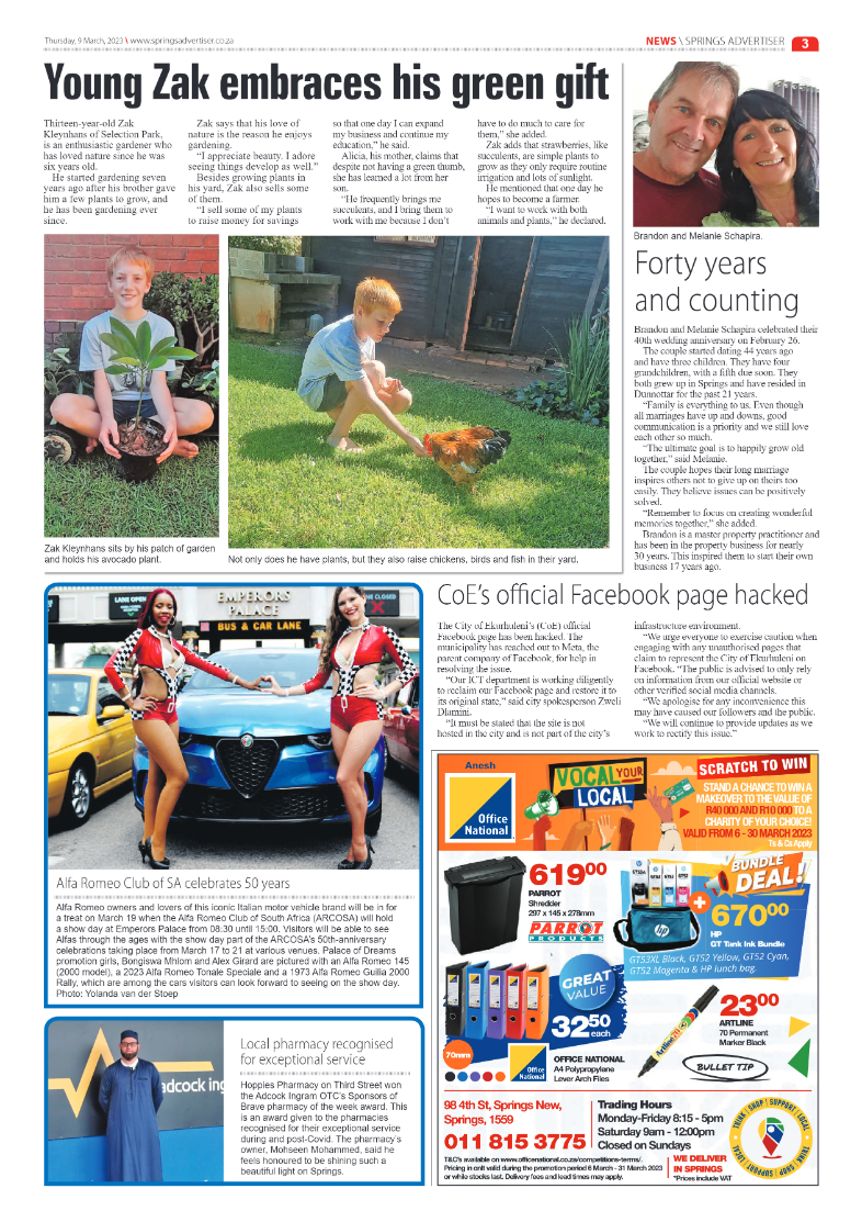 Springs Advertiser 9 March 2023 page 3