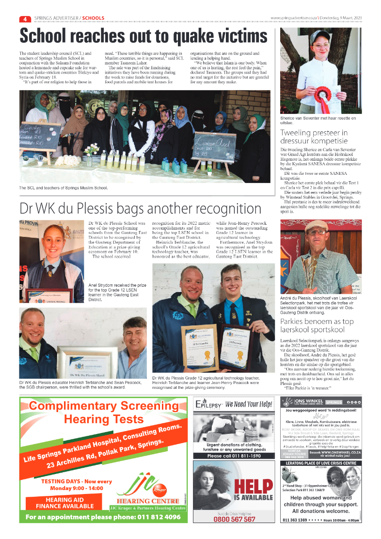 Springs Advertiser 9 March 2023 page 4