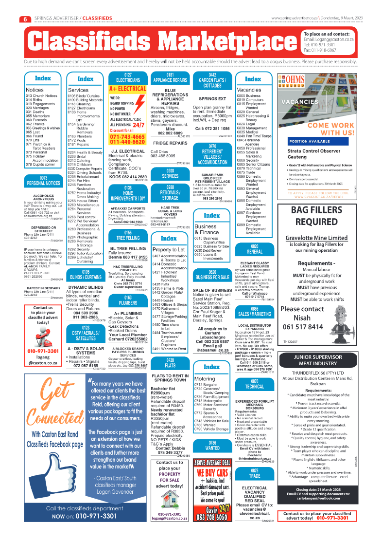 Springs Advertiser 9 March 2023 page 6