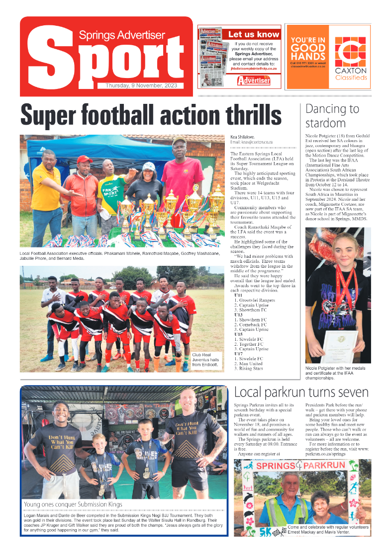Springs Advertiser 9 November 2023 page 12