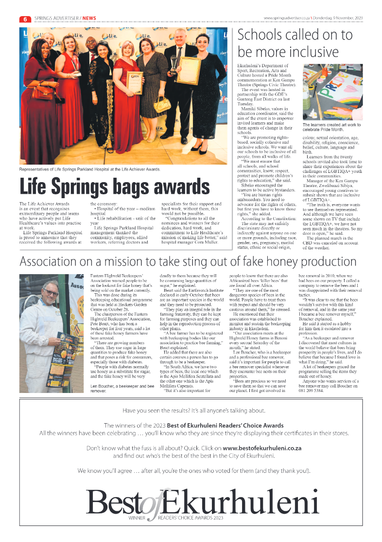 Springs Advertiser 9 November 2023 page 6