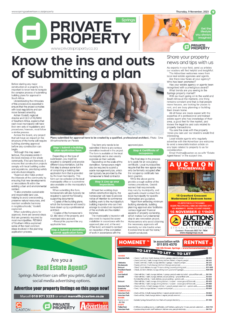 Springs Advertiser 9 November 2023 page 9