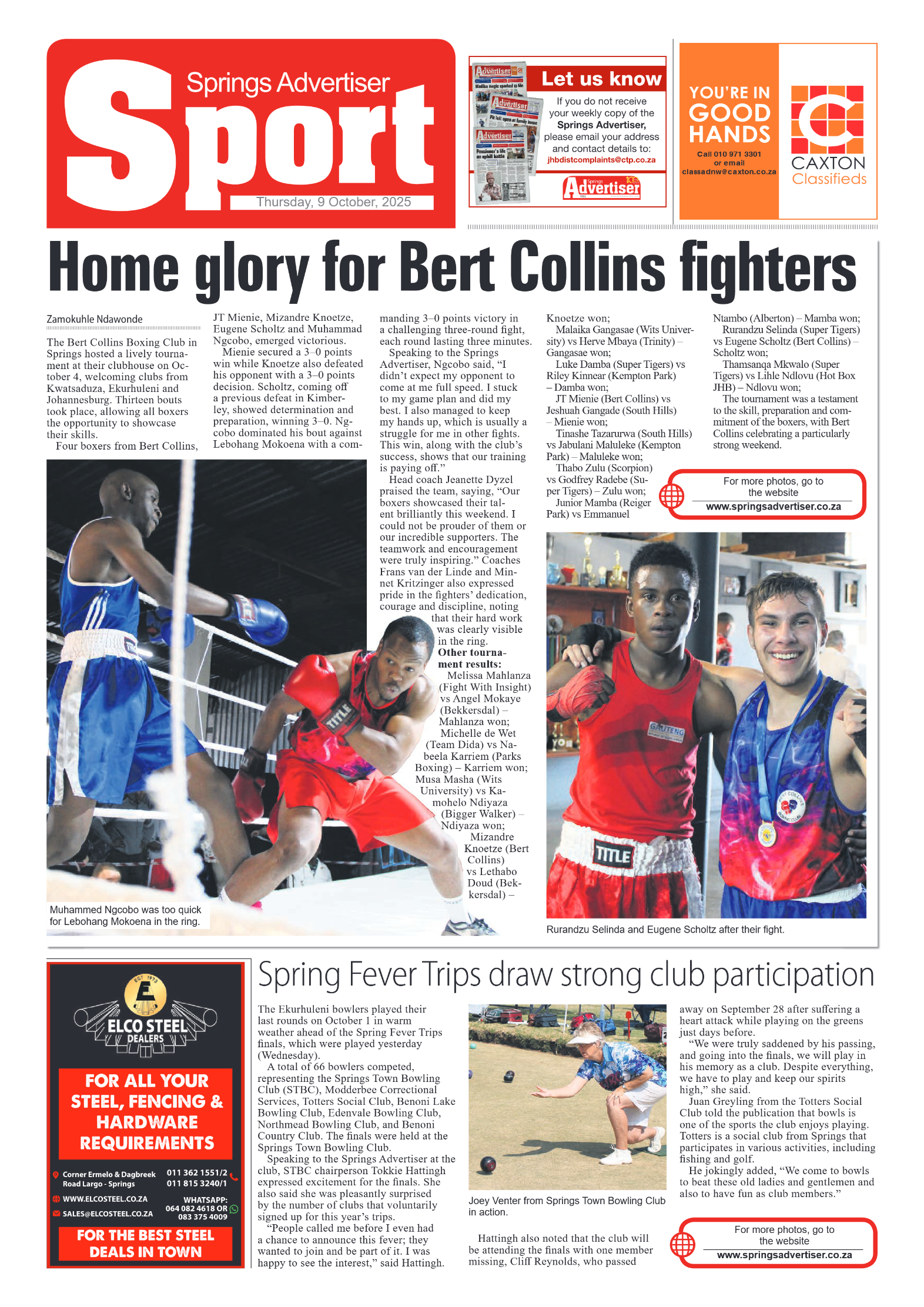 Springs Advertiser 9 October 2025 page 10