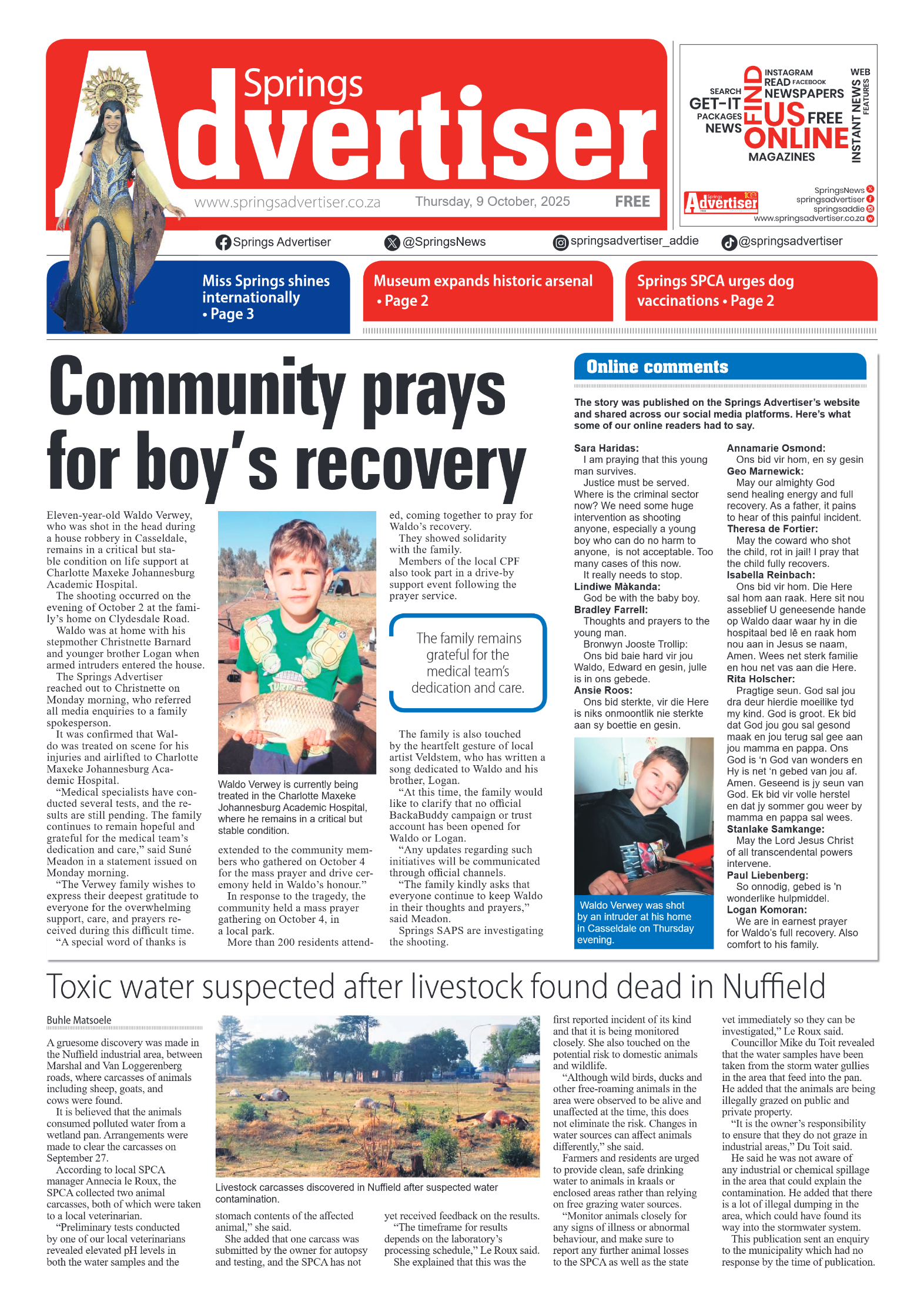 Springs Advertiser 9 October 2025 page 3