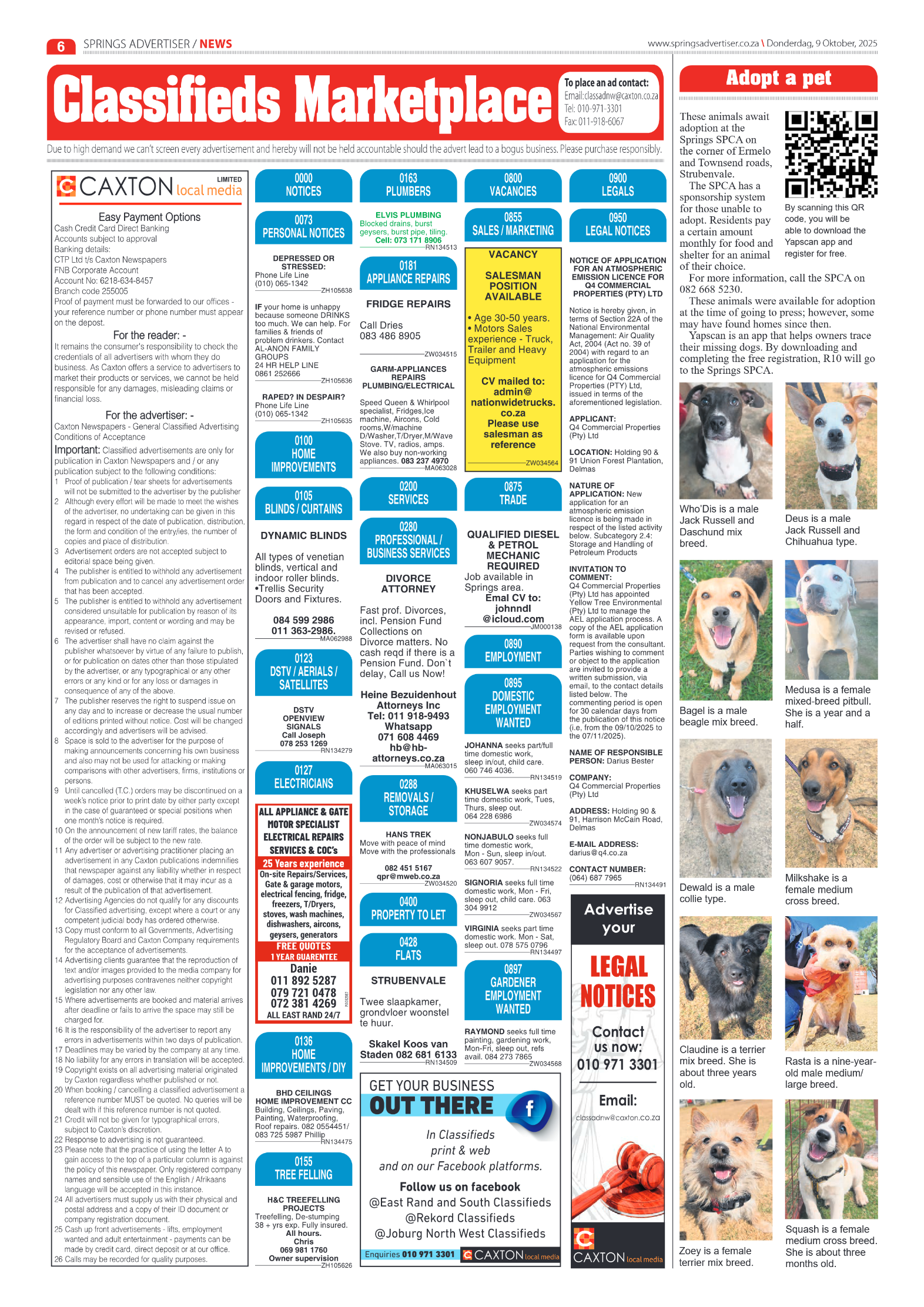 Springs Advertiser 9 October 2025 page 8