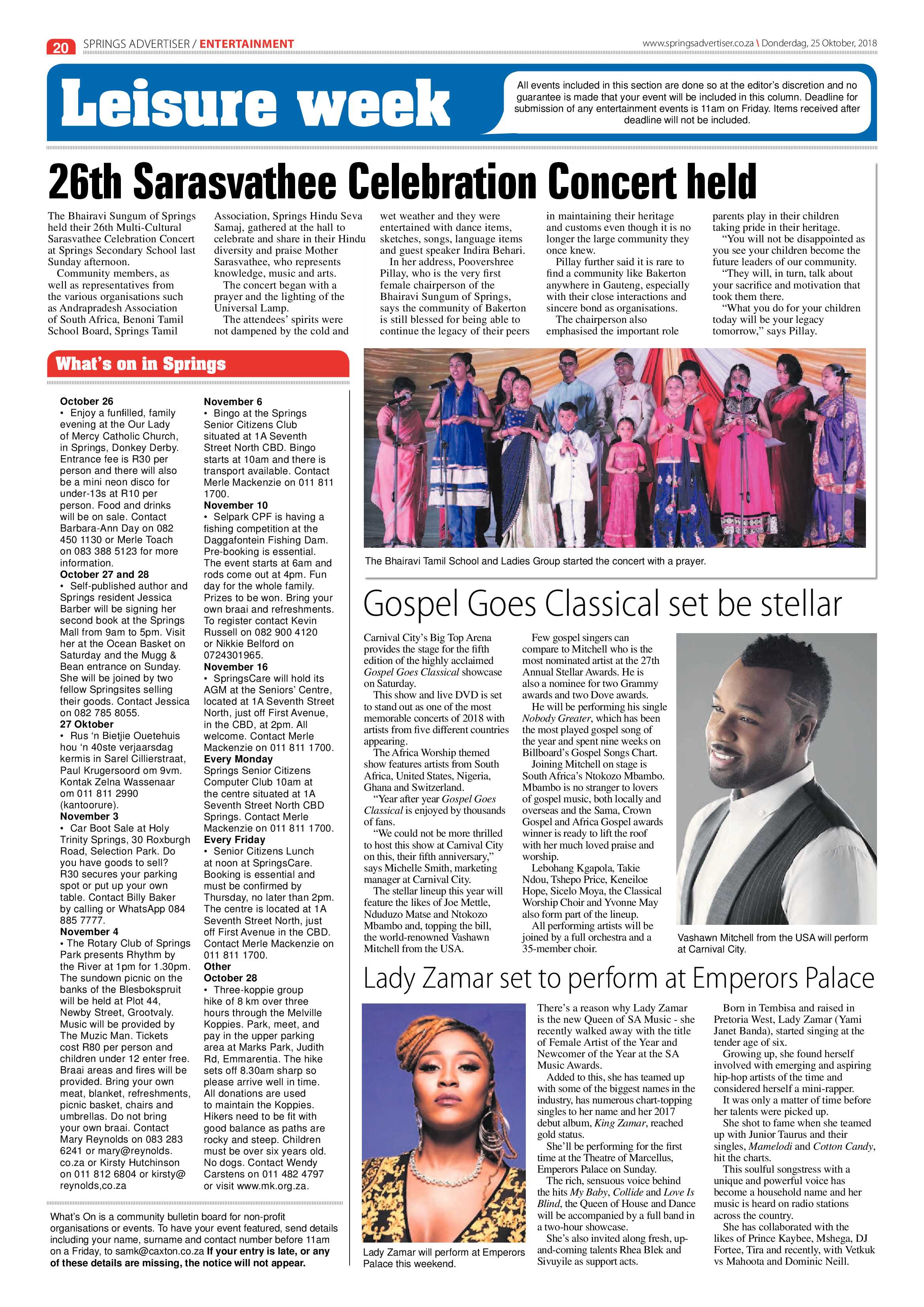 Springs advertiser 25 October 2018 page 20