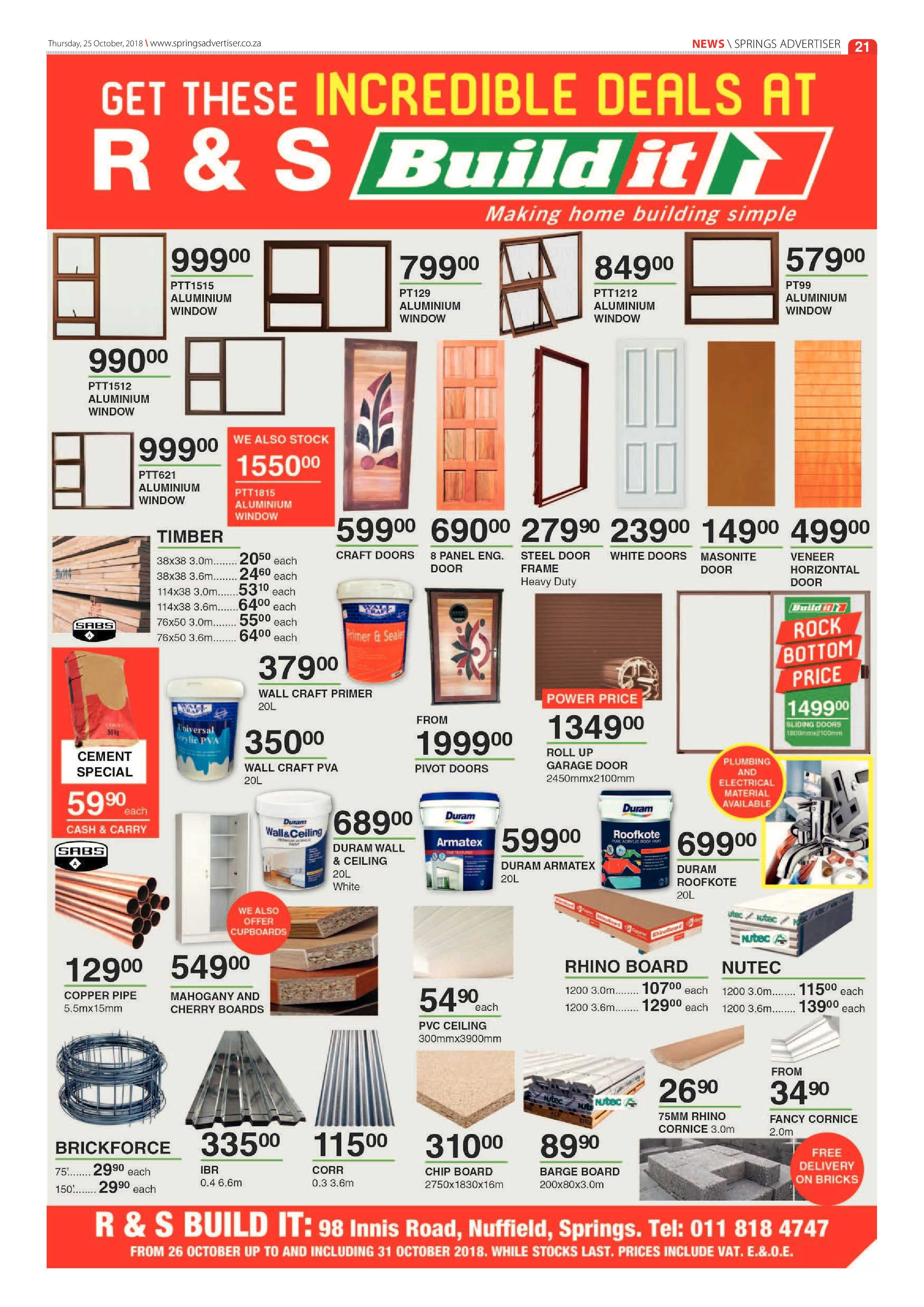 Springs advertiser 25 October 2018 page 21