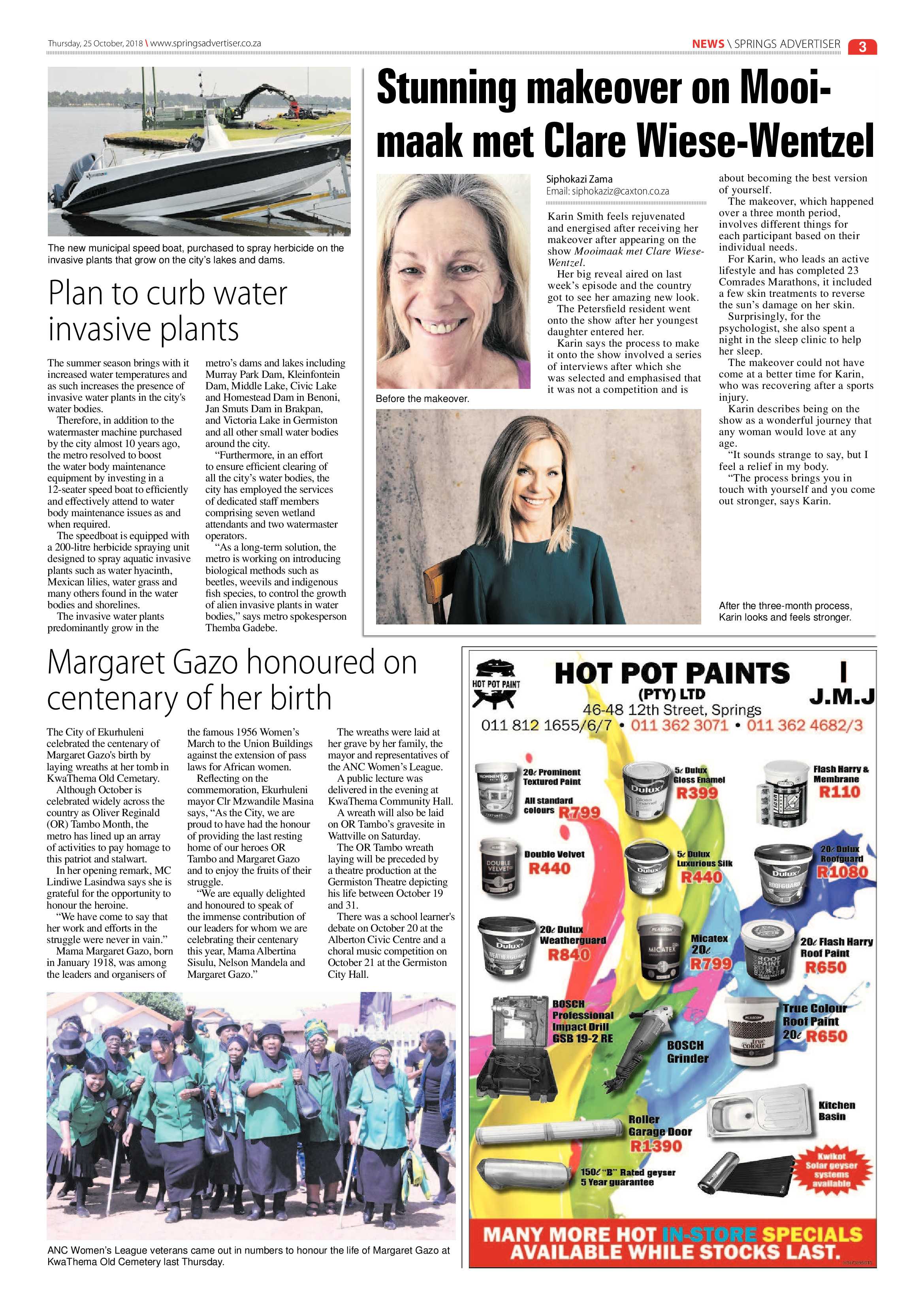 Springs advertiser 25 October 2018 page 3