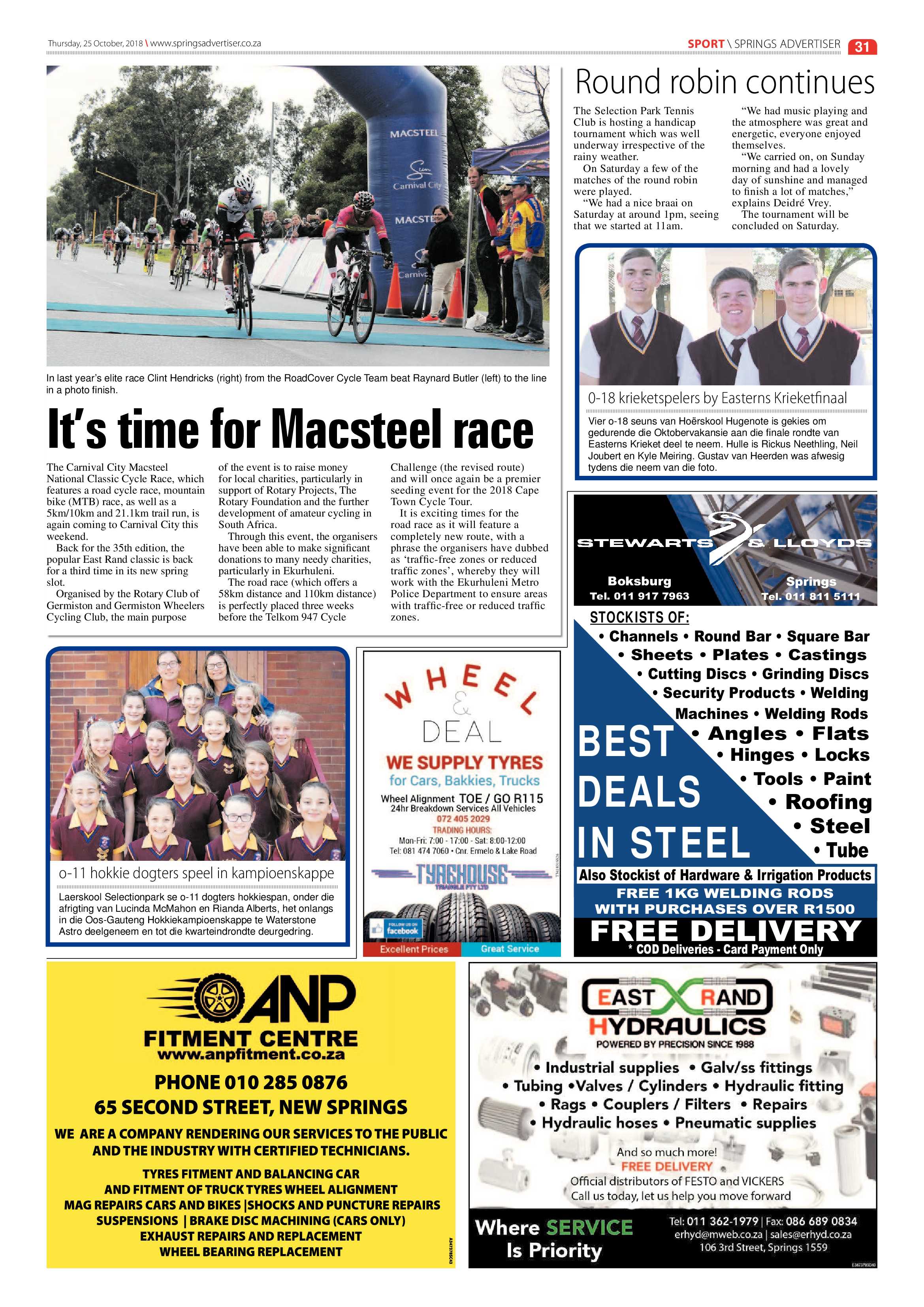 Springs advertiser 25 October 2018 page 31