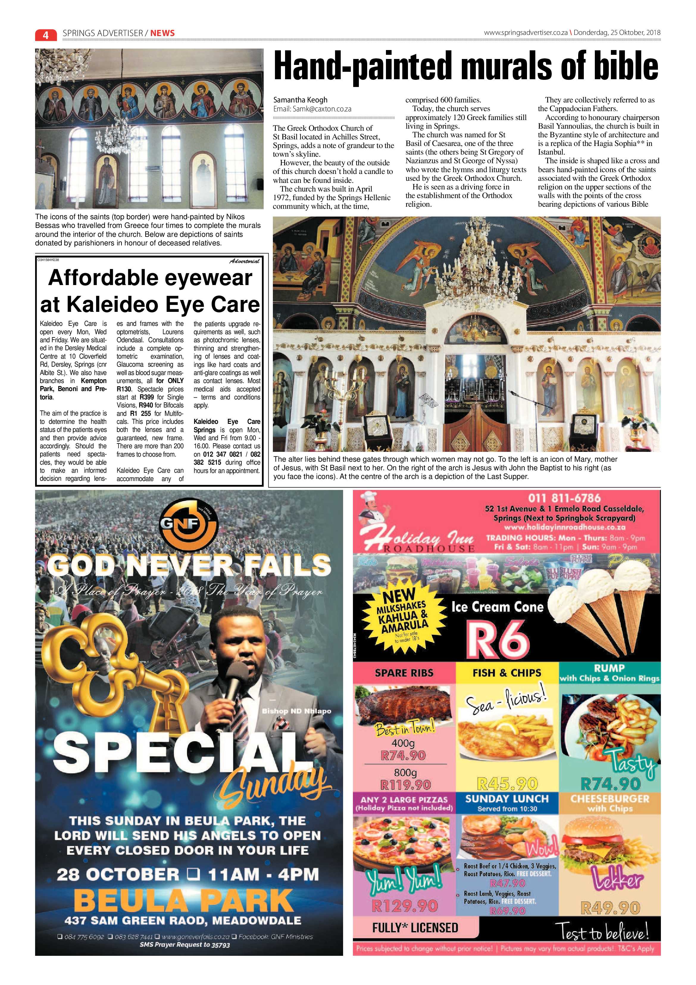 Springs advertiser 25 October 2018 page 4
